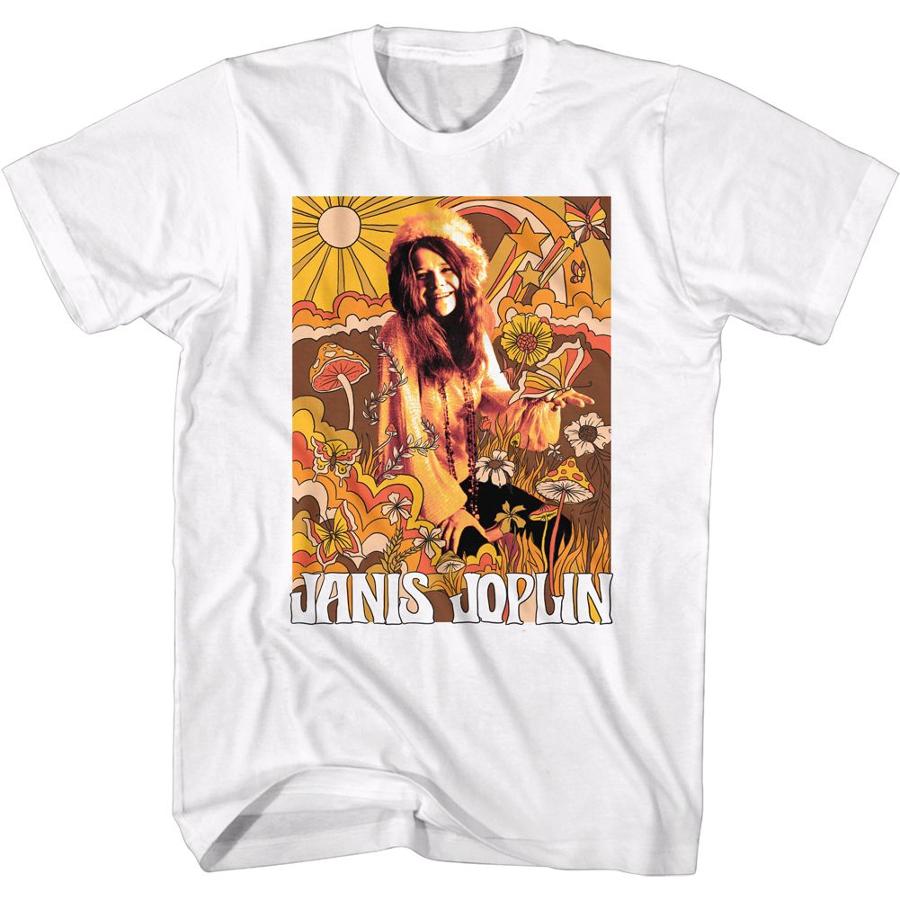 Janis Joplin Drawn Over T-Shirt