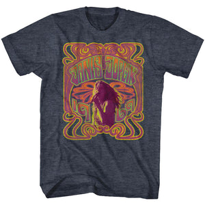 Janis Joplin Psychedelic Navy T-Shirt