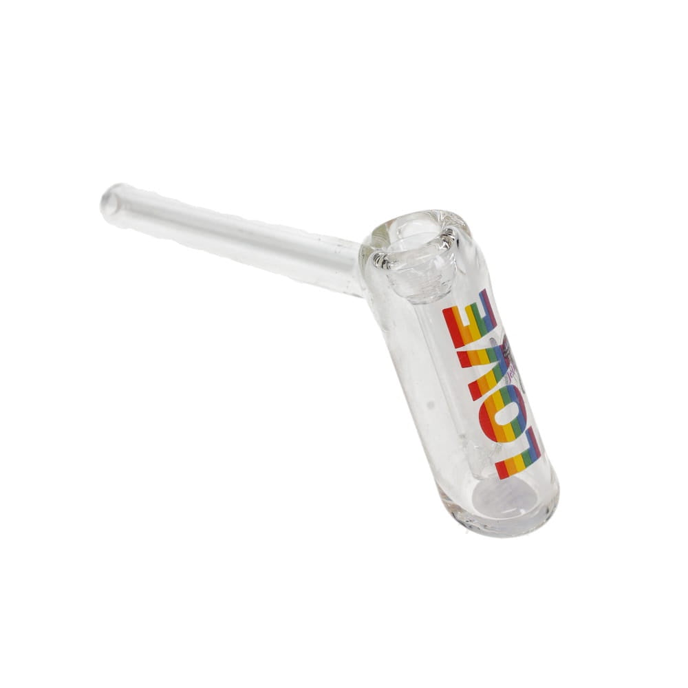 Jellyfish Glass Small Pride Bubbler - Clear SALE