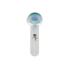 Jellyfish Glass Blue and White Frit Frosted Mini Spoon