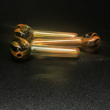 Jellyfish Glass Teenie Weenie Black & Gold Pipe SALE