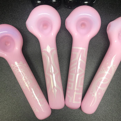 Jellyfish Glass Tribal Design Pipe SALE