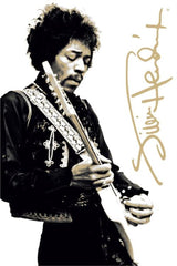 Jimi Hendrix B&W Poster