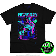 Jimi Hendrix Guitar Blacklight T-Shirt