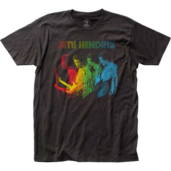 Jimi Hendrix Rainbow Fitted T-Shirt