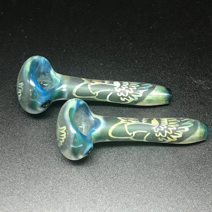 Joe Palmero Glass Etched Flying D Pipe SALE