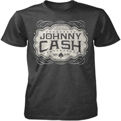 Johnny Cash Heathered Grey T-Shirt