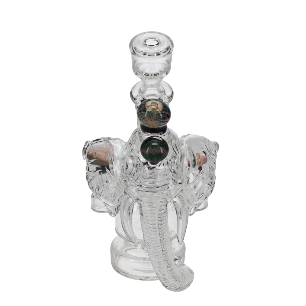 Jahnny Rise Glass Clear Elephant Recycler