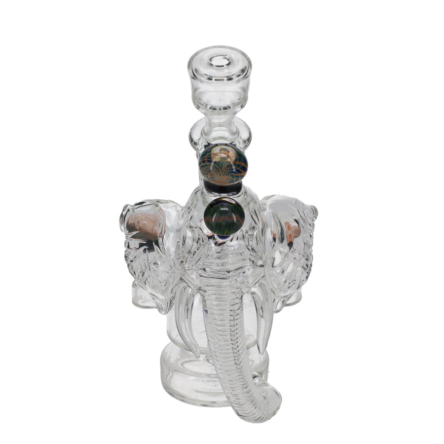 Jahnny Rise Glass Clear Elephant Recycler