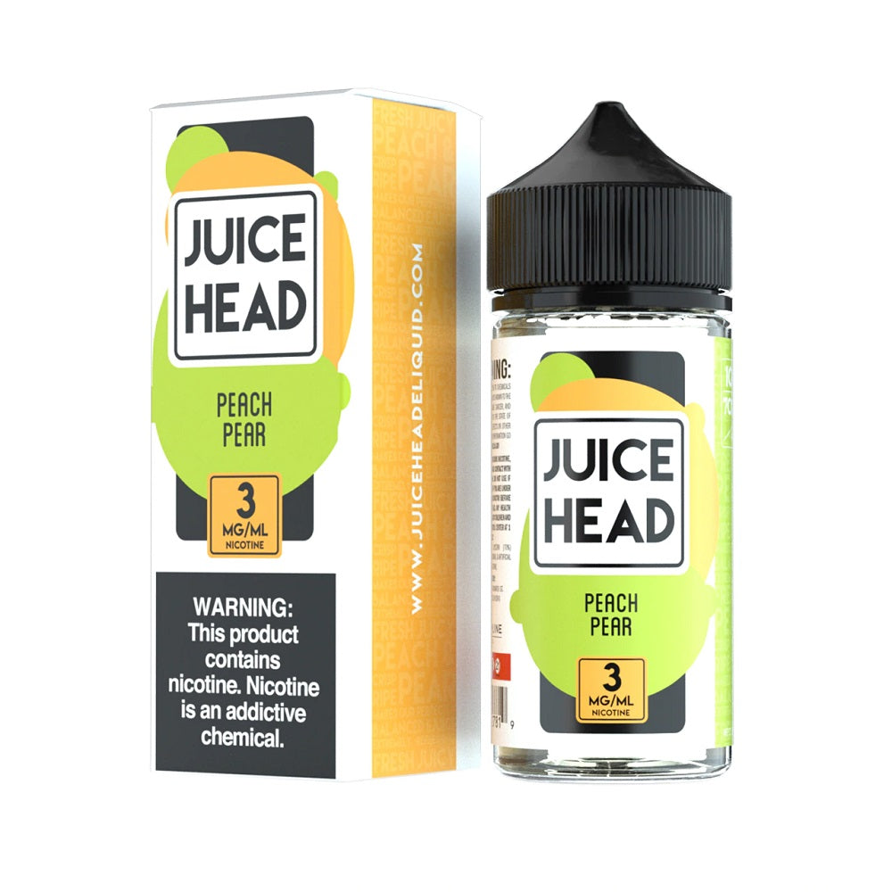 Juice Head E-Liquid 100ml - Peach Pear