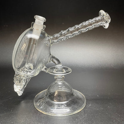 Paulie 2 Fingers Sandblasted Skull Sacred Geometry Bubbler