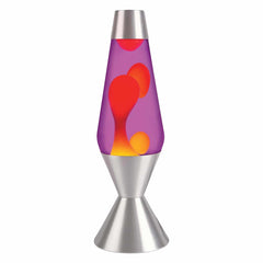 LAVA® Lamp Yellow and Purple with Silver Base - 16.3"