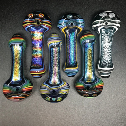 Labrat Glass Fancy Dichro Worked Pipe SALE
