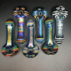 Labrat Glass Fancy Dichro Worked Pipe