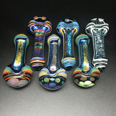 Labrat Glass Fancy Dichro Worked Pipe