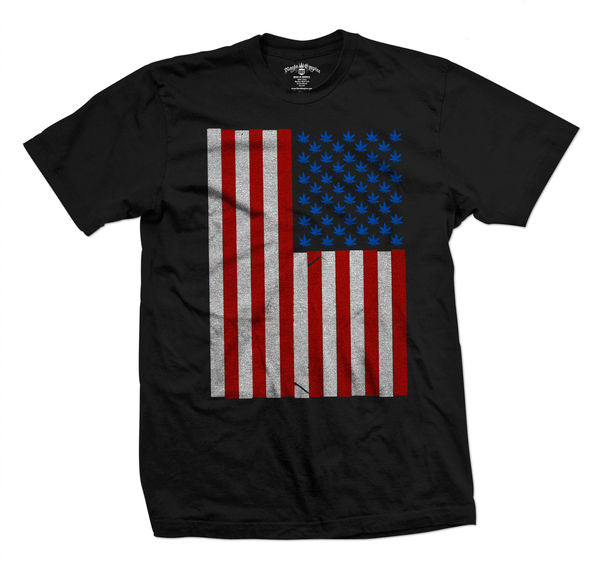 Leaf American Flag T-Shirt