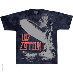Led Zeppelin Exploding Zeppelin Tie Dye T-Shirt