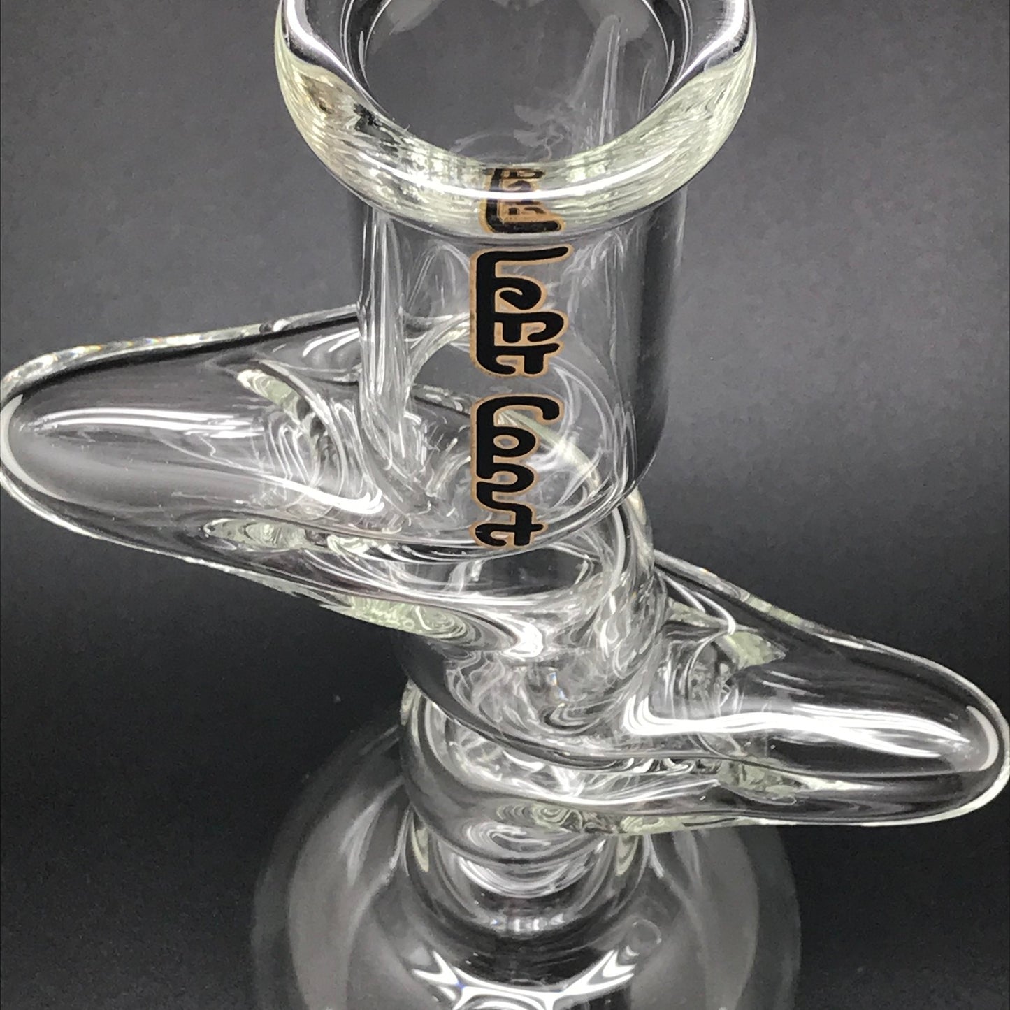 Left Coast Scientific Glass 15" Zig Zag Bubble