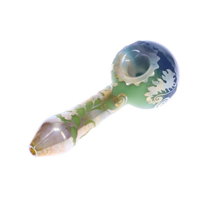 Liberty503 Glass Etched Triple Frit Wig Wag Spoon SALE