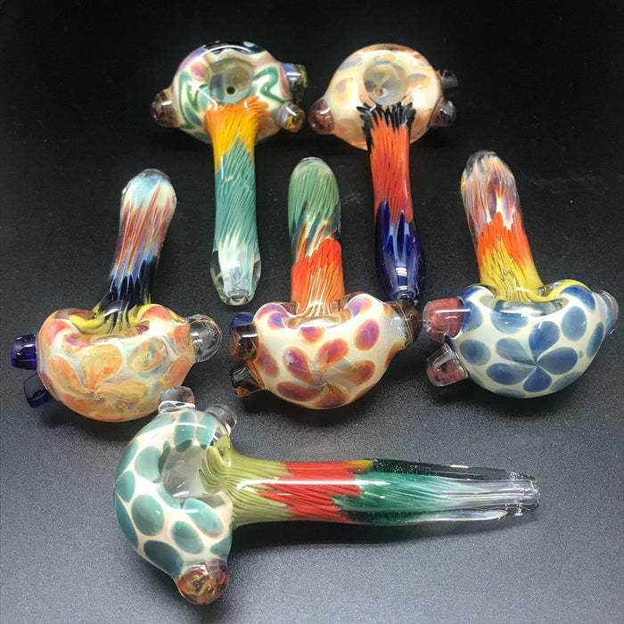 Lined Marbles Dot Head Pipe