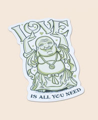 Soul Flower Love is All You Need Buddha Sticker