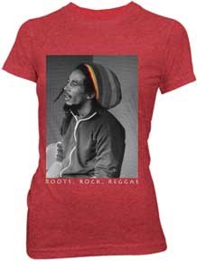 Bob Marley Roots Rock Reggae Ladies T-Shirt SALE