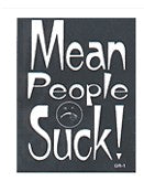 Mean People Suck Bumper Sticker