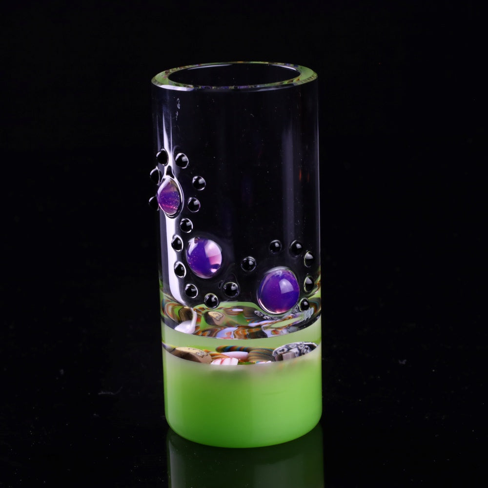Millennium Glass Q-Tip Jar 6