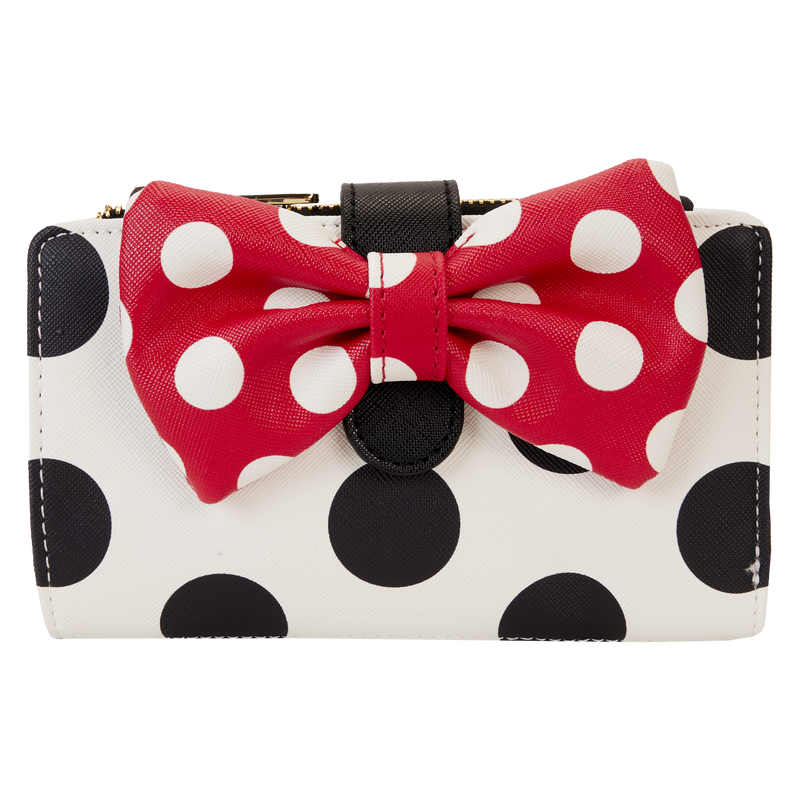 Loungefly Minnie Mouse Rocks the Dots Classic Flap Wallet SALE