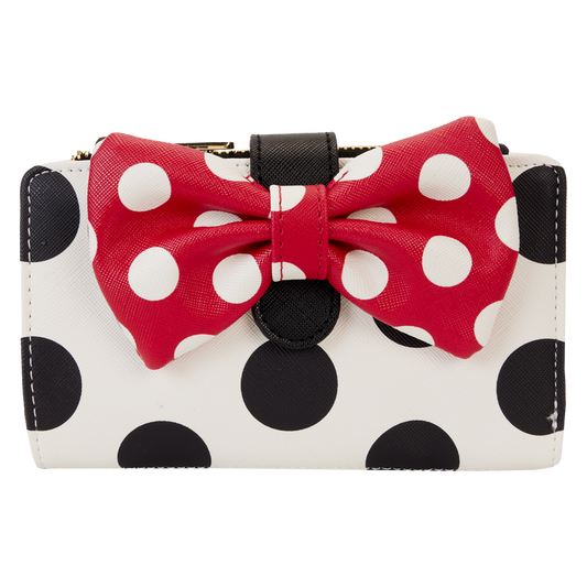 Loungefly Minnie Mouse Rocks the Dots Classic Flap Wallet SALE