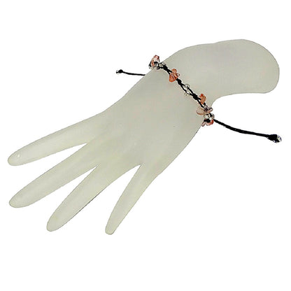 Multi Stone Chip Pull Tie Bracelet