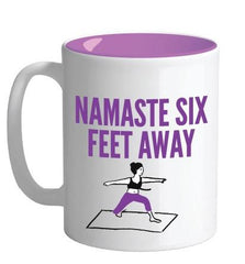 Namaste 6 Feet Away Mug SALE