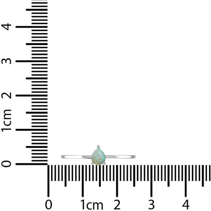 Natural Ethiopian Opal Ring - 925 Sterling Silver