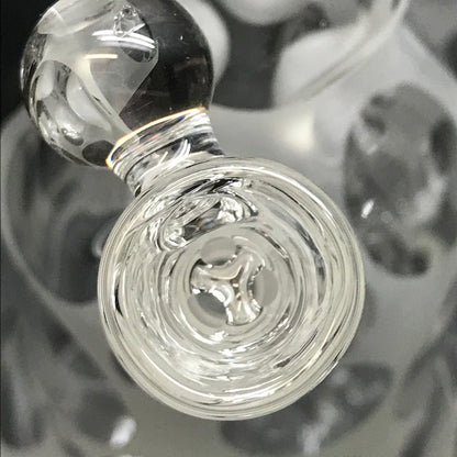 Oddball Glass Sandblasted Flower 38mm Tube with White Accents SALE