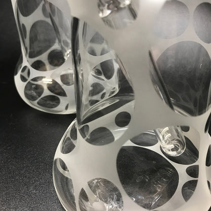 Oddball Glass Sandblasted Flower 26mm Tube SALE