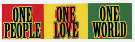 One People One Love One World Bumper Sticker