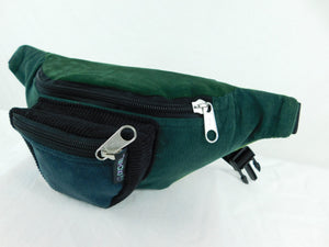 Patchwork Corduroy Fanny Pack with Three Pockets