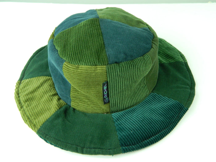 Patchwork Corduroy Floppy Hat