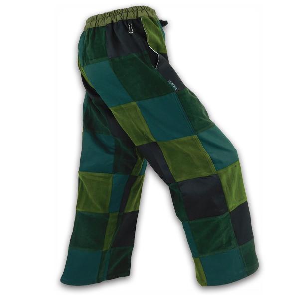 Patchwork Pants - Green