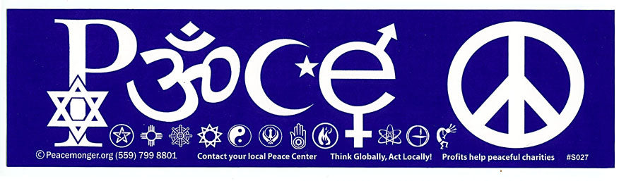 Peace (Coexist) Bumper Sticker #2 SALE