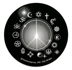 Peace Symbols Circle Sticker