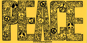 Peace in Peace Bumper Sticker