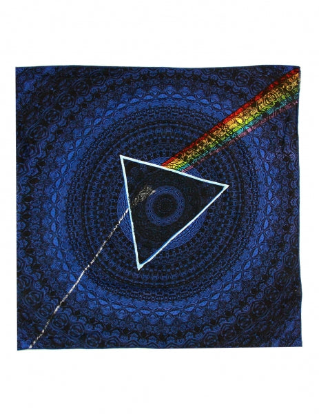 Pink Floyd Dark Side of the Moon Shadow Bandana - Blue