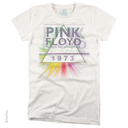 Pink Floyd Dark Side oif the Moon Mist Ladies T-Shirt