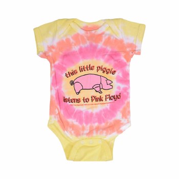 Pink Floyd Kids Lil Piggy Tie Dye Baby Onesie