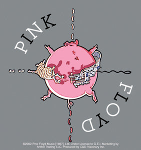 pink floyd decal pig