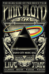 Pink Floyd Radio City Music Hall 1973 Poster