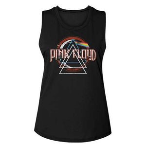 Pink Floyd Triangle Triad Ladies Muscle Tank