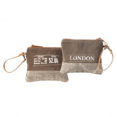 Postal London Zip Up Pouch By Clea Ray SALE