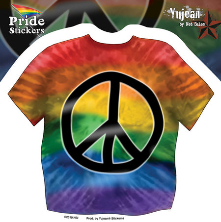 Pride Tie Dye Peace T-Shirt Sticker SALE